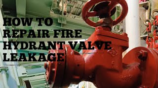 HOW TO REPAIR MARINE FIRE HYDRANT VALVE  deckwash valve [upl. by Dier363]