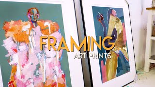 How to frame your GICLEE ART PRINTS like a pro ✸ Art Framing Tutorial [upl. by Reeba206]