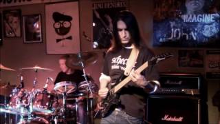 Ozzy OsbourneOver The Mountain Guitar solo cover AURAL DECEPTION [upl. by Dorelia]