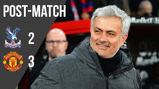 Jose Mourinho Remarkable Comeback Win  Press Conference  Crystal Palace 23 Manchester United [upl. by Alisha512]