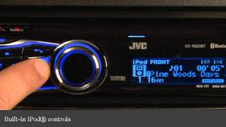 JVC KDR820BT CD Receiver Display and Controls Demo  Crutchfield Video [upl. by Repmek]