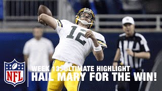 Aaron Rodgers Improbable Game Winning Hail Mary Pass  Ultimate Highlight  NFL Films [upl. by Sulrac]