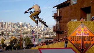 Bike Racing Down Steep San Francisco Streets  Red Bull Steep Crest 2014 [upl. by Anigal]