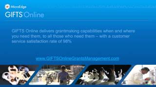 GIFTS Online Grants Software MicroEdge [upl. by Odlanra993]