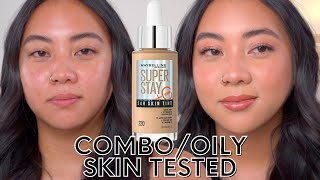 NEW MAYBELLINE SKIN TINT  FIRST IMPRESSION AND REVIEW [upl. by Livy266]