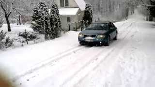 Audi A6 C5 132kW Quattro Tiptronic on the snow [upl. by Adelbert234]