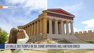 Agrigento La Valle dei Templi in 3D come appariva agli antichi greci [upl. by Okimat]