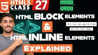 27 Inline and Block Elements in HTML  HTML Block and Inline Elements  html5 htmltutorial [upl. by Natanoy]