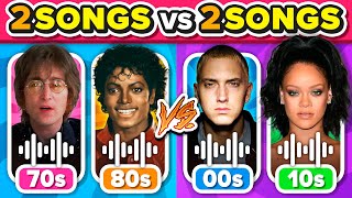 7080s vs 0010s Save One Song 🎵 2 SONGS vs 2 SONGS  Music Quiz Challenge [upl. by Gereld]