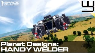 Space Engineers  Simple InAtmosphere Welding Ship Tutorial [upl. by Medovich54]