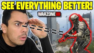 How to SEE BETTER in WARZONE  BEST Visibility Settings Call of Duty MW3 [upl. by Artap]