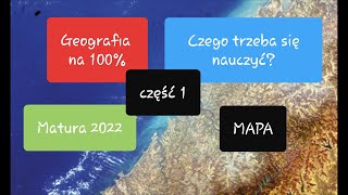 Matura 2022 1 Mapa Geografia na 100 [upl. by Abehsile]