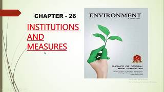 CHAPTER 26 Institutions And Measures OF SHANKAR IAS ON ENVIRONMEMENT FOR UPSC [upl. by Ahsiekat197]