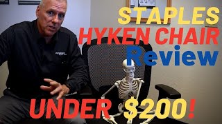 Budget Ergonomics Chair Staples Hyken Task Chair Review by a Physical Therapist [upl. by Douglas]