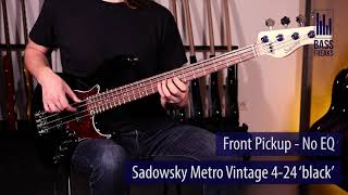 Sadowsky Metro Vintage 424 Live Demo  BassFreaksnet [upl. by Pauletta751]