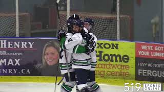 PJHL  Wingham Ironmen vs Fergus Whalers [upl. by Stavro643]