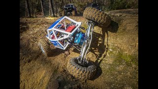 Axial Capra 4WS TRX6 Clone Injora SCX10 crawling Mours Saint Eusebe Drôme France [upl. by Ilona]