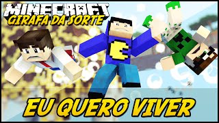 Minecraft GIRAFA DA SORTE  EU QUERO VIVER 2 Lucky Block Mod [upl. by Piks]