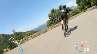 108 dépassements avec Manu dans la descente du col de Turini  Etape du Tour 2024 [upl. by Weasner99]