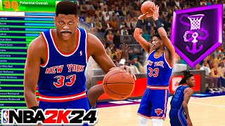 THIS OVER POWERED PATRICK EWING BUILD IS PERFECT ON NBA 2K24 [upl. by Orihakat]