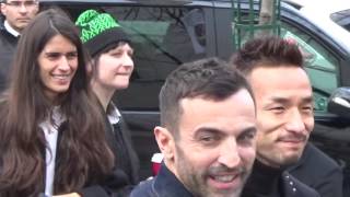 Nicolas Ghesquière amp Hidetoshi Nakata  Paris Fashion Week 2 march 2017 show Paco Rabanne PFW [upl. by Demmy]