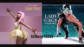 Lady Gaga vs Nicki Minaj  Poker Face vs Super Bass Mashup [upl. by Sirahc25]