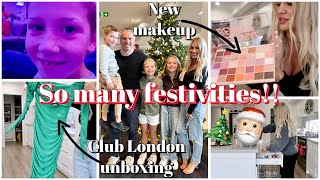 🎄 VLOGMAS DAY 16  Christmas party amp KK gift carols makeup Club London unboxing  Jess amp Tribe [upl. by Lrae608]