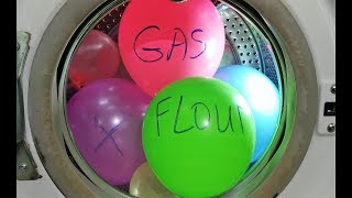 Experiment  Balloons Challenge in a Washing Machine [upl. by Raynard]