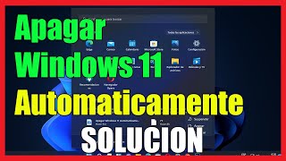 Como Apagar Windows 11 Automáticamente I Solución 2024 [upl. by Gabey]