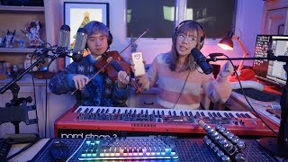 LilyPichu and Sleightlymusical Piano Violin duet Christmas 2018 stream highlight [upl. by Ledua377]