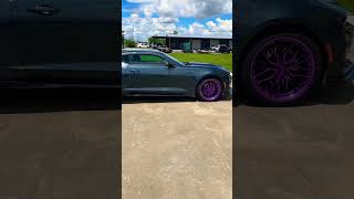 2022 Camaro shadow metallic grey 2022 camaro ss purple purplewheels 62 [upl. by Canute746]