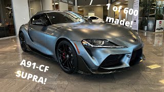 Toyota SUPRA A91CF in PHANTOM GREY Walkaround cold start and exhaust sounds [upl. by Rector]