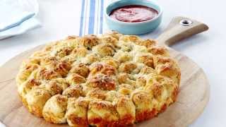 How to Make ParmesanGarlic Monkey Bread  My Food and Family [upl. by Ilenay]