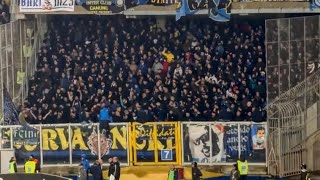 Curva Nord Milano in transferta a Lecce 25022024  Serie A [upl. by Macdonell771]