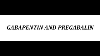 STAHLS  CH 8  MOOD STABILIZERS  Pt 10  GABAPENTIN amp PREGABALIN  psychiatrypsychopharmacology [upl. by Nilkoorb584]