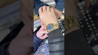 Live Negotiation for a yellow gold Rolex Daytona with Arabic dial rolex watches business foryou [upl. by Yellek]