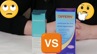 Differin Vs Proactiv MD Adapalene Acne Treatment Gel Review [upl. by Art]