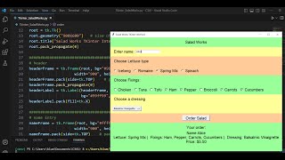 Python Demo Making a tkinter interface with Entry RadioButtons CheckButtons and OptionMenu [upl. by Federica]