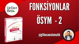 FONKSİYON  ÖSYM 2 345 AYT MATEMATİK SORU BANKASI ÇÖZÜMLERİ [upl. by Libb]