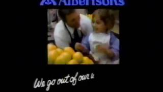 Albertsons Supermarket  TV commercial  1985 [upl. by Cissie275]