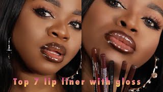 LIP Liner And Gloss Dark Skin  Top 7 Lip Liner For Beginners [upl. by Inot365]