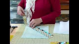 How to make a Quilt as you Go block with strips  Quilting Tips amp Techniques 071 [upl. by Ebbarta633]