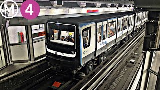 Cab Ride Métro Paris Ligne 4 MP14  Porte de Clignancourt  Bagneux Lucie Aubrac [upl. by Ittocs]