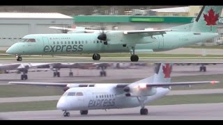 Air Canada Express Bombardier Dash 8 Q400 Landing [upl. by Antonietta]