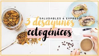 3 DESAYUNOS SIN CARBOHIDRATOS ULTRA RÁPIDOS  DIETA CETOGENICA  COMIDA SALUDABLE PARA BAJAR DE PESO [upl. by Ahsienel934]