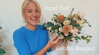 How to Make a Wedding Bouquet Garden Style [upl. by Casady]