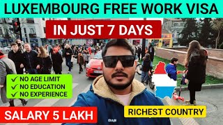 Luxembourg 🇱🇺 Jobs For Indian  How to apply Luxembourg jobs from india  Luxembourg work visa 2024 [upl. by Neyr920]