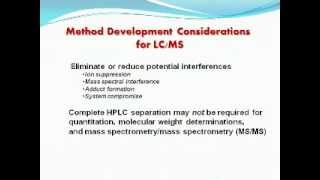 Developing Electrospray LCMS Methods Part 1 [upl. by Dulcy]