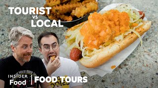 Finding The Best Hot Dog In New York  Food Tours  Insider Food [upl. by Rocker]