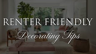 16 RENTER FRIENDLY Upgrades for 2024  Removable  DIY Design Tips [upl. by Erdda535]